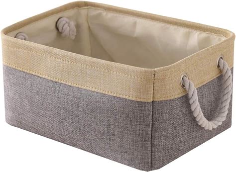 Amazon Thewarmhome Decorative Basket Rectangular Fabric Storage