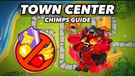 How To Beat Town Center On CHIMPS Mode BTD6 YouTube