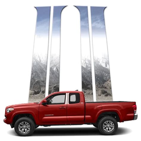 4p Pillar Post Covers Fits 2016 22 Toyota Tacoma Extended Cab By Brighter Design 11602