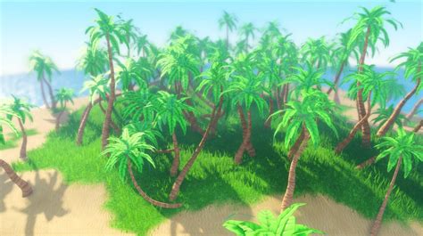 Game Ui Design Nature Plants Game Assets Palm Trees Stylized Environment Science Mobile