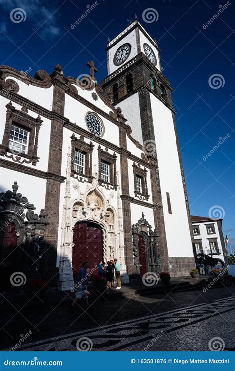 Church In Ponta Delgada On The Island Of Sao Miguel In The Azores