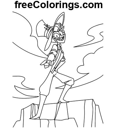 Lucifer Morningstar Hazbin Hotel Dibujos Para Colorear Imprimibles Gratis