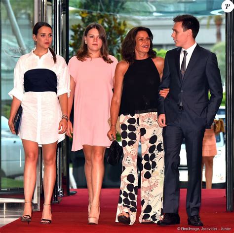 St Phanie De Monaco Ses Enfants Louis Pauline Et Camille L Paulent