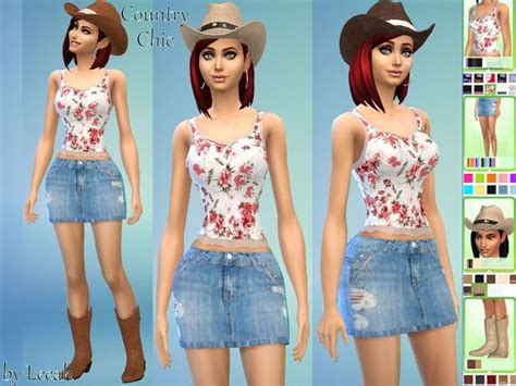 The Sims Resource Denim Skirt