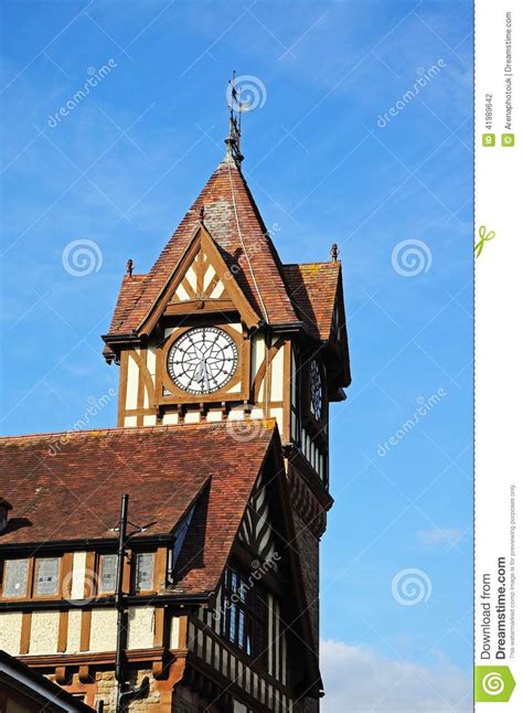 Ledbury Library And Clock Tower Stock Photo Image Of Herefordshire