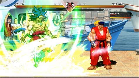 BROLY Vs ICE RYU FIRE KEN High Level Awesome Fight YouTube