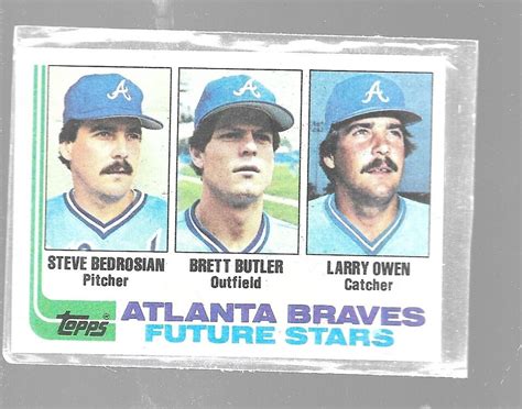 1983 Topps Future Stars Brett Butler Bedrosian Larry Owen 502 Atlanta