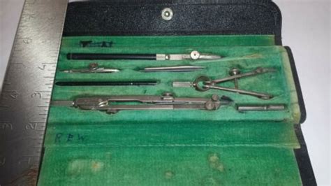 Vintage Dietzgen Engineering Drafting Tool Set With Case Ebay