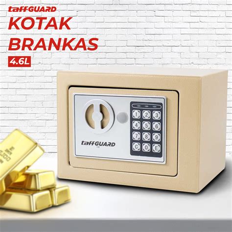 Taffguard Kotak Brankas Hotel Mini Password Safe Deposit Box L E