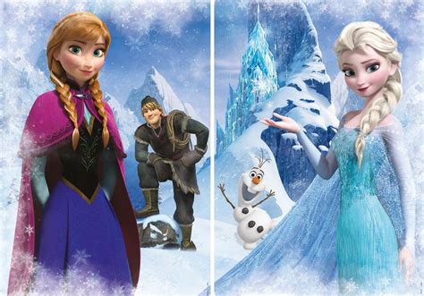 Puzzle EDUCA Frozen 2x500 Piezas Frozen Elsa Anna Disney