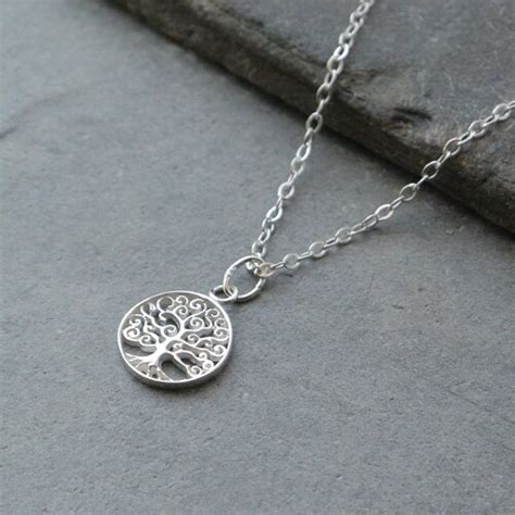 Sterling Silver Tree Of Life Necklace Necklaces For Women Etsy