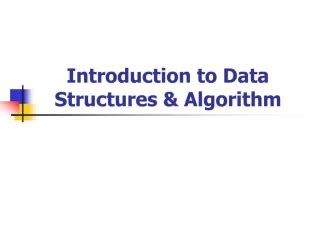 Ppt Introduction To Data Structures Powerpoint Presentation Free