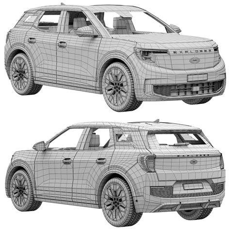 Ford Explorer 2024 3d Model For Vray