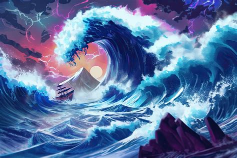 Explore 115+ Free Tsunami Illustrations: Download Now - Pixabay