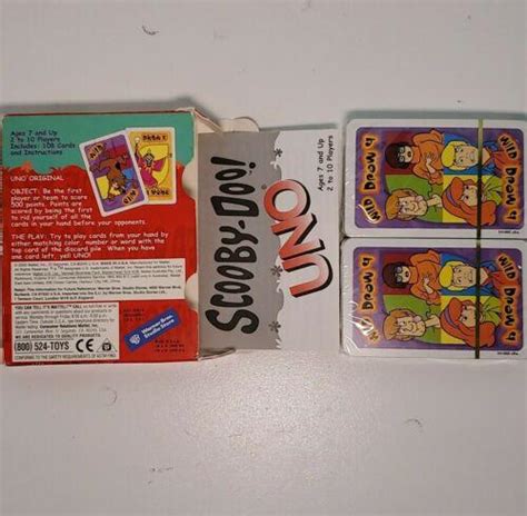 Uno Cards Scooby Doo Game Sealed In Package Rare 3585446193