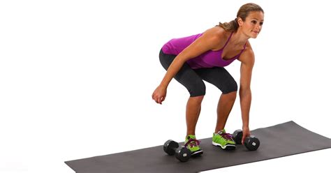 Squat With Overhead Press Popsugar Fitness