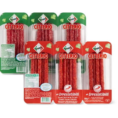 Citterio Irresistibili Bâtonnets de salami Classici Picante Migros