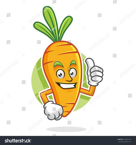 Carrot Character Design Carrot Mascot Perfect Stock Vector Royalty Free 756073147 Shutterstock