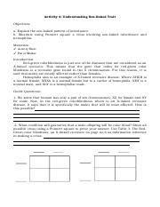 Activity Understanding Sex Linked Traits Pdf Activity Understanding Sex Linked Trait