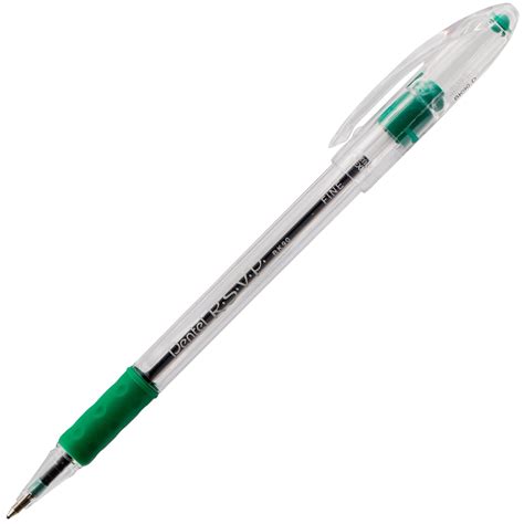 Pentel RSVP Ballpoint Pen, (0.7mm) Fine Line, Green Ink - Walmart.com
