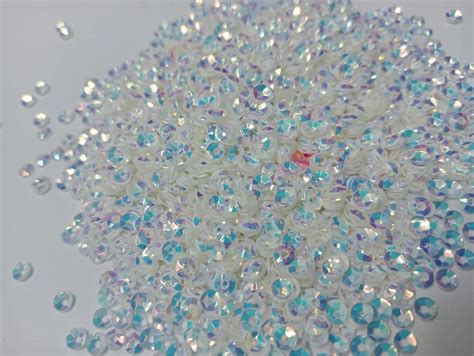 Plastic White Blue Round Sequins Size 0 53 Mm At Rs 1100 Kg In Mumbai