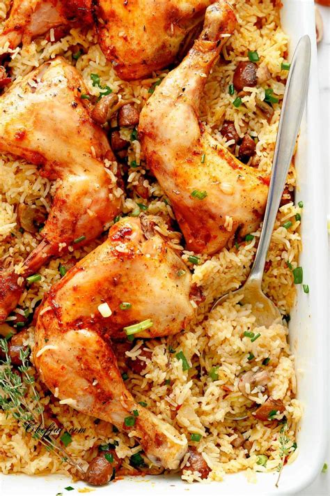 Oven Baked Chicken And Rice Recipe Chefjar Artofit