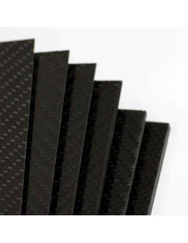 Two Sided Carbon Fiber Plate GLOSS 500 X 400 X 1 Mm