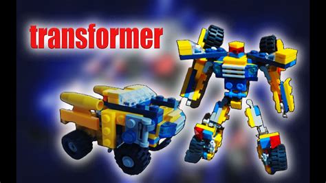 mini lego transformer - YouTube