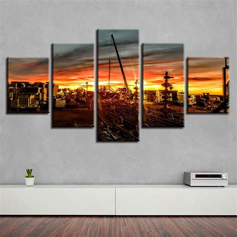 Canvascinderella castle – Nature 5 Panel Canvas Art Wall Decor ...