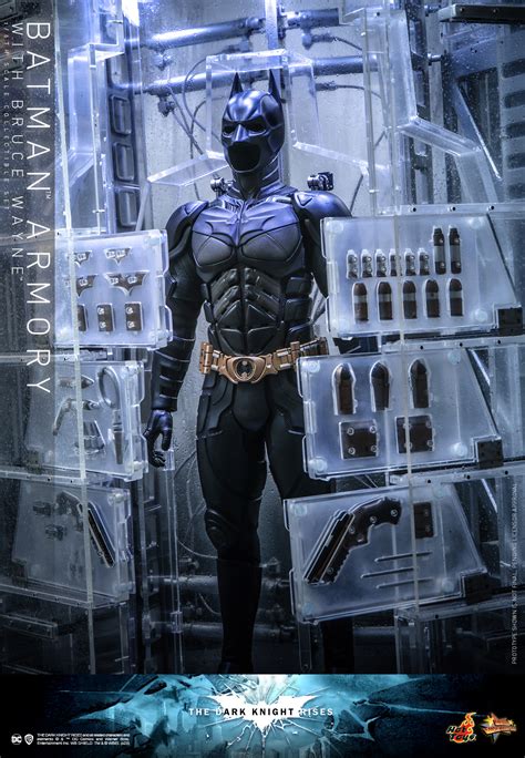 Hot Toys MMS The Dark Knight Rises Batman Armory With Bruce Wayne Hot Toys Complete