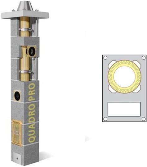 System Kominkowy Schiedel Komin Ceramiczny Quadro Pro 15 66Mb Fi120 Z