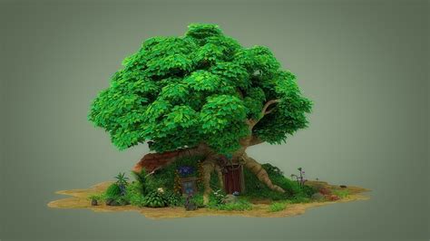 Cartoon Tree House 3d Model Cartoon Trees House 3d Model Tree House