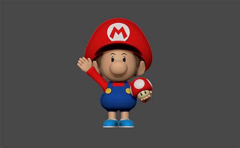 Archivo Stl Gratis Baby Mario Gratis 👶・objeto De Impresión 3d Para