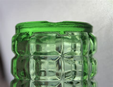 Hazel Atlas Green Depression Glass S And P Shakers