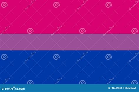 Bisexual Pride Flag Symbol Of Lgbt Community Stock Vector