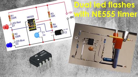 Top Elctronic Project With Ne555 Dual Led Flasher With Ne555 Timer Youtube