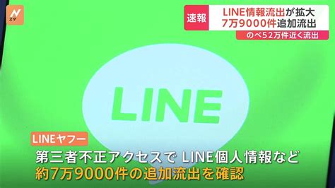 Line 個人情報新たに7万件超流出 2024年2月14日掲載 ライブドアニュース