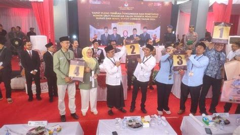 4 Pasangan Calon Di Pilkada Cirebob 2024 Resmi Dapat Nomor Urut Ini