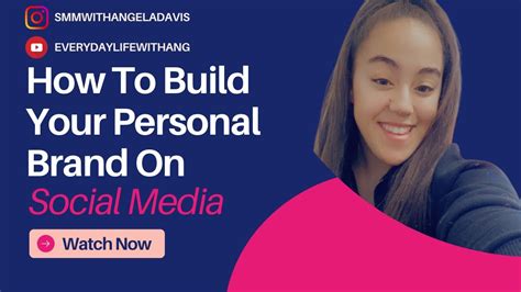 How To Build Your Personal Brand On Social Media Youtube