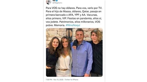 Nik denunció persecución judicial del hijo de Sergio Massa por sus