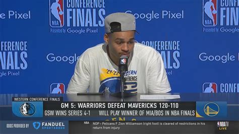 Jordan Poole Postgame Interview Golden State Warriors Dominate Dallas