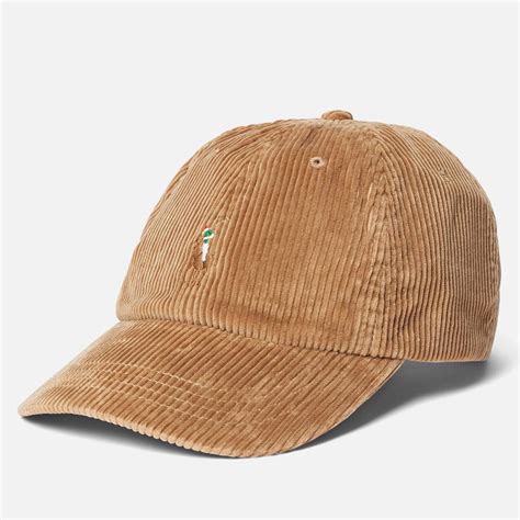 Polo Ralph Lauren Logo Cotton Corduroy Baseball Cap Thehut