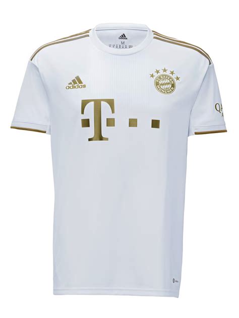 Camisa Bayern De Munique II 22 23 Torcedor Masculina Branca E Dourada