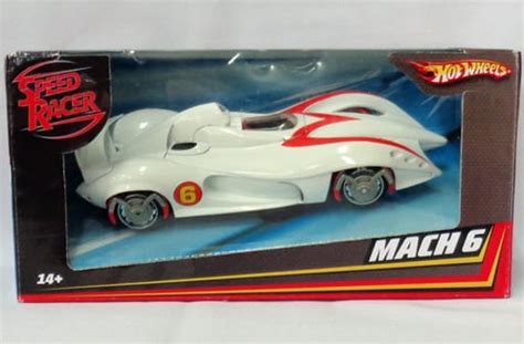 駿河屋 MACH ホワイトレッド SPEED RACER Hot Wheels M ホットウィールhotwheels