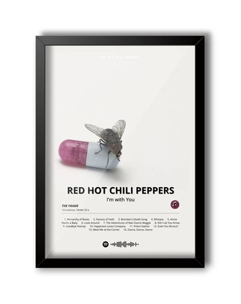 Quadro A Spotify Red Hot Chili Peppers Album I M With You Elo