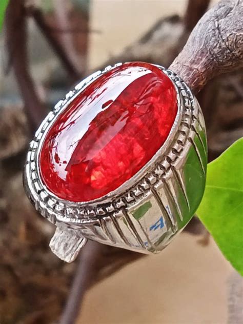 Cincin Batu Red Siam Brazil Pecah Seribu Super Stone Lazada Indonesia