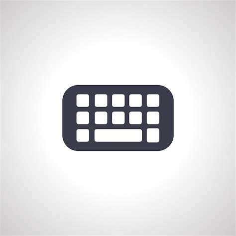 Icono De Teclado Teclado Qwerty Icono Aislado Vector Premium