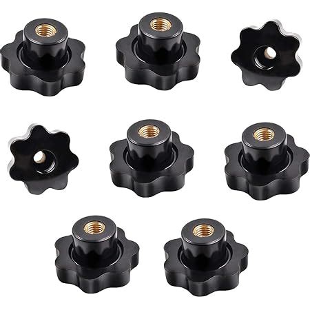 ASFINS Star Knobs M10 8pcs Knob Grip Handle Nut M10 Star Shape Knob