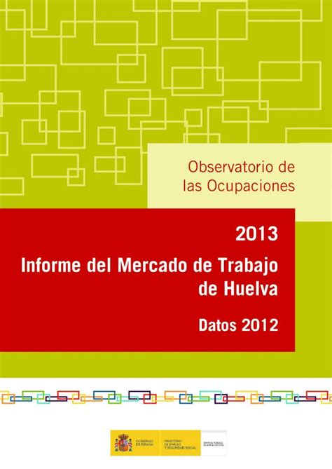 PDF Observatorio De Las Ocupaciones SEPE Diferentes Tipos De