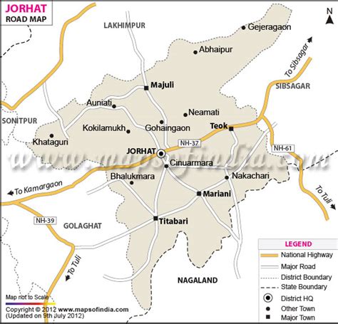 Jorhat Road Map